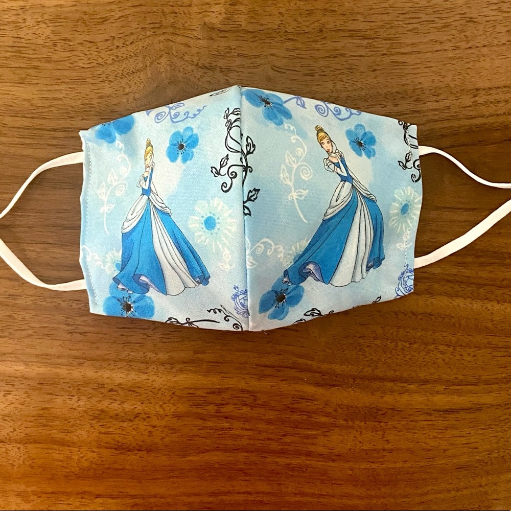 Cinderella two layer cotton facemask with elastic
